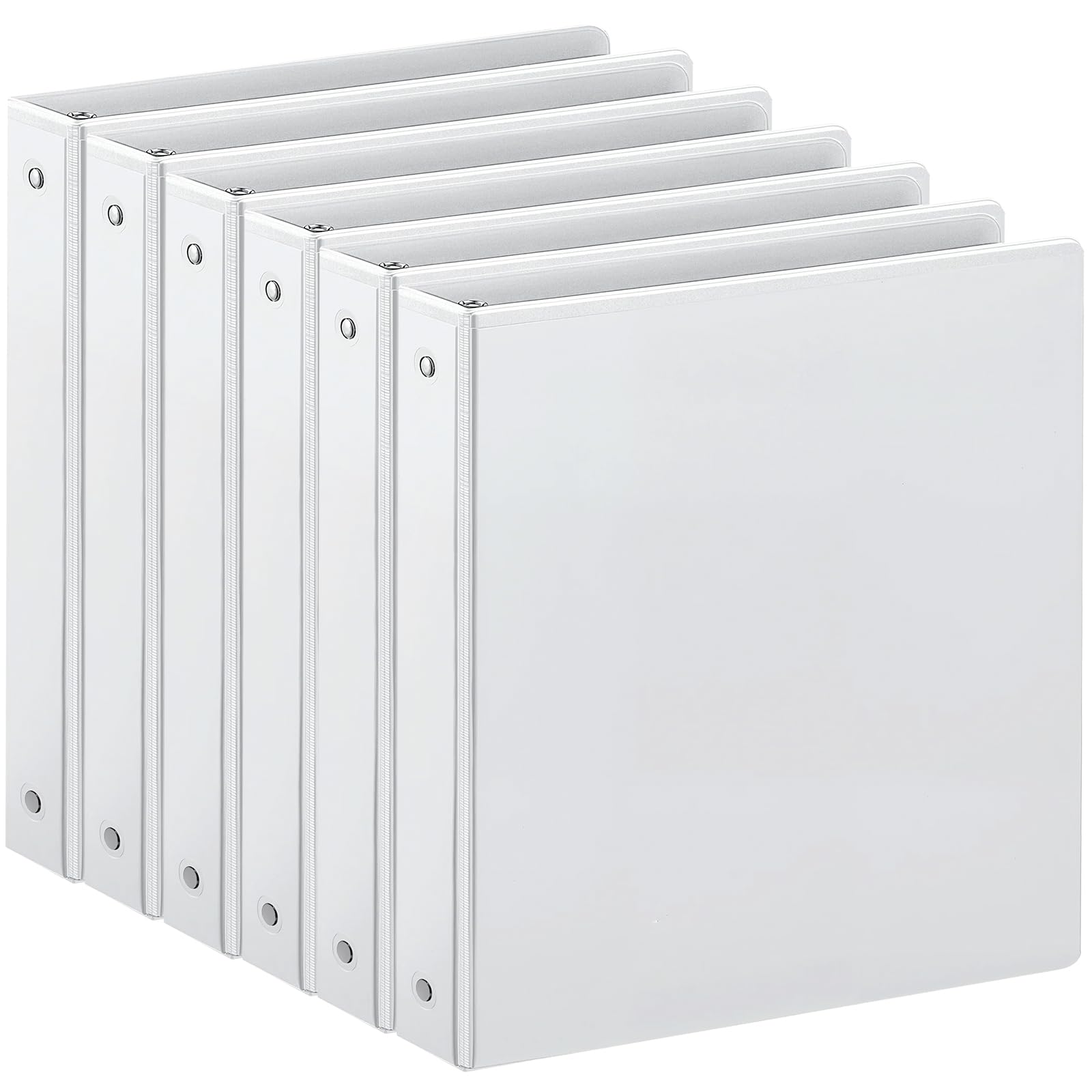 Avery Standard View 3 Ring Binder, 1" Round Rings, 175-Sheet Capacity, 1.4 Inch Wide Spine, 1 White Binder, Ideal for Lightweight Organization and Occasional Referencing (05711)