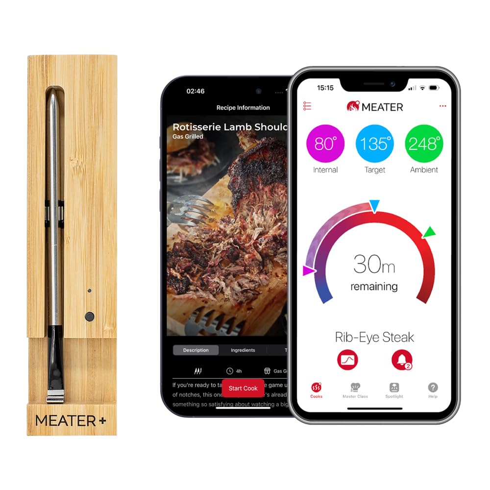 Alpha Grillers Meat Thermometer Digital – Instant Read Food Thermometer for Cooking & Grilling – Professional Kitchen Birthday Gifts for Men, Him, Dad, Husband, Boyfriend: Home & Kitchen