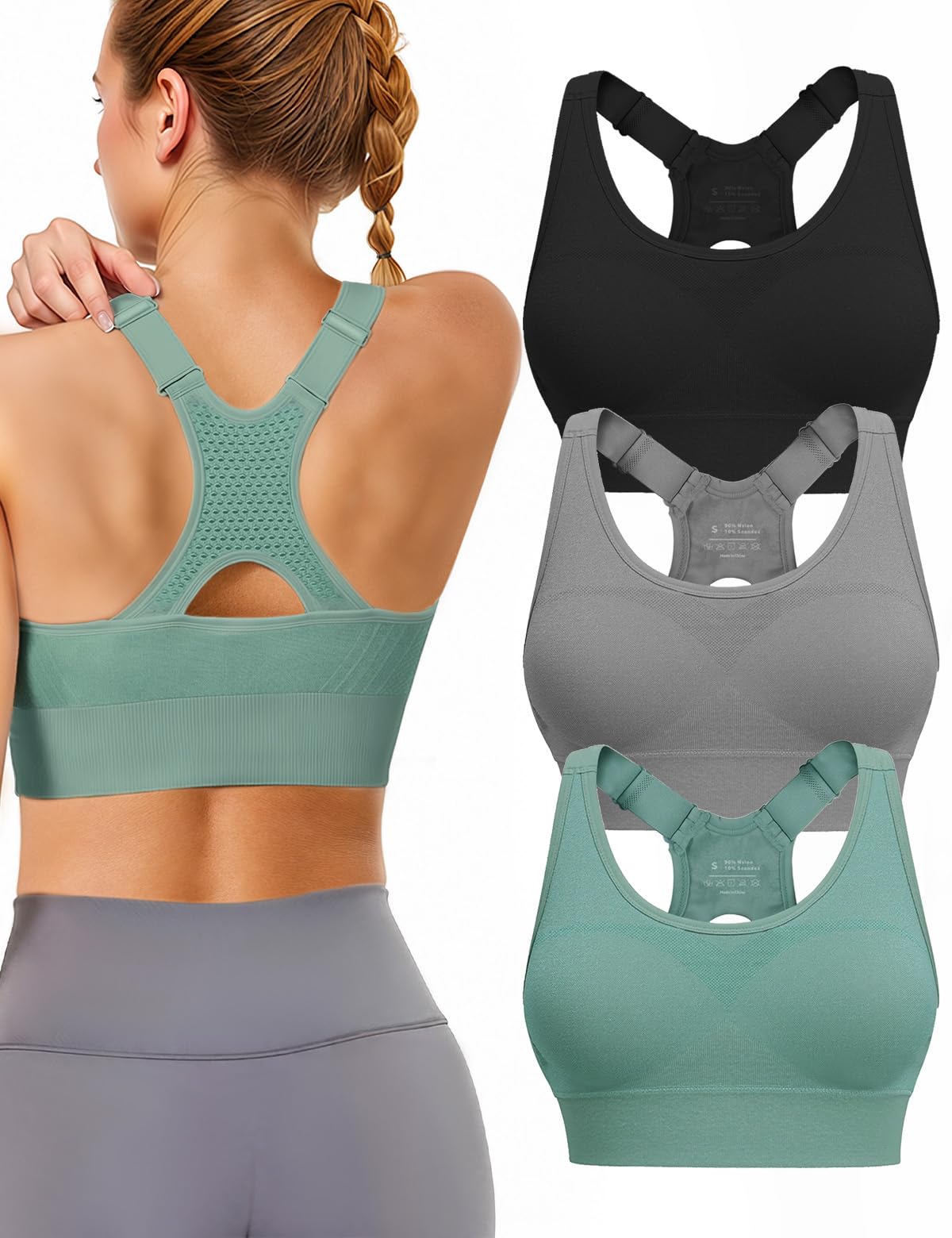 OEAK Womens Deep V Bras Wireless Comfortable Bra Supportive No Underwire Bras Tshirt Push Up Bralettes Plunge Seamless Bra Nude L at Amazon Women’s Clothing store