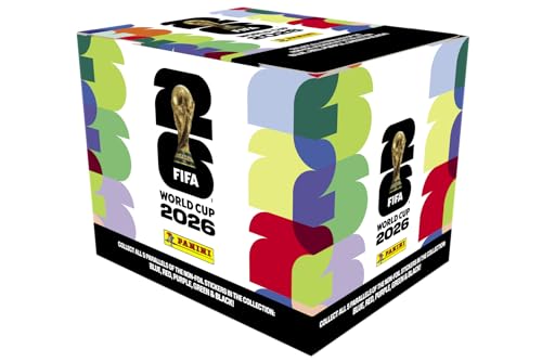 2026 Panini FIFA World Cup Sticker Collection Box – 50 Sticker Packs | Amazon Exclusive Orange Parallel | Official FIFA World Cup Trading Stickers | Collect, Trade & Complete Your Album | Amazon Exclusive Orange Parallel, Official FIFA World Cup Trading S